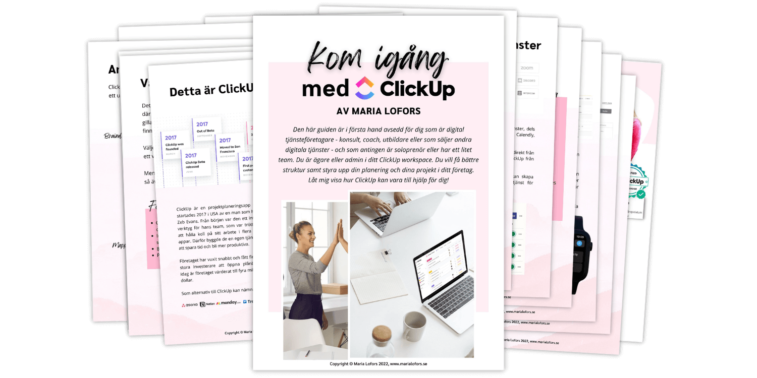 GUIDE Kom igång med ClickUp produktbild